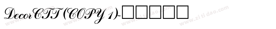 DecorCTT (COPY 1)字体转换